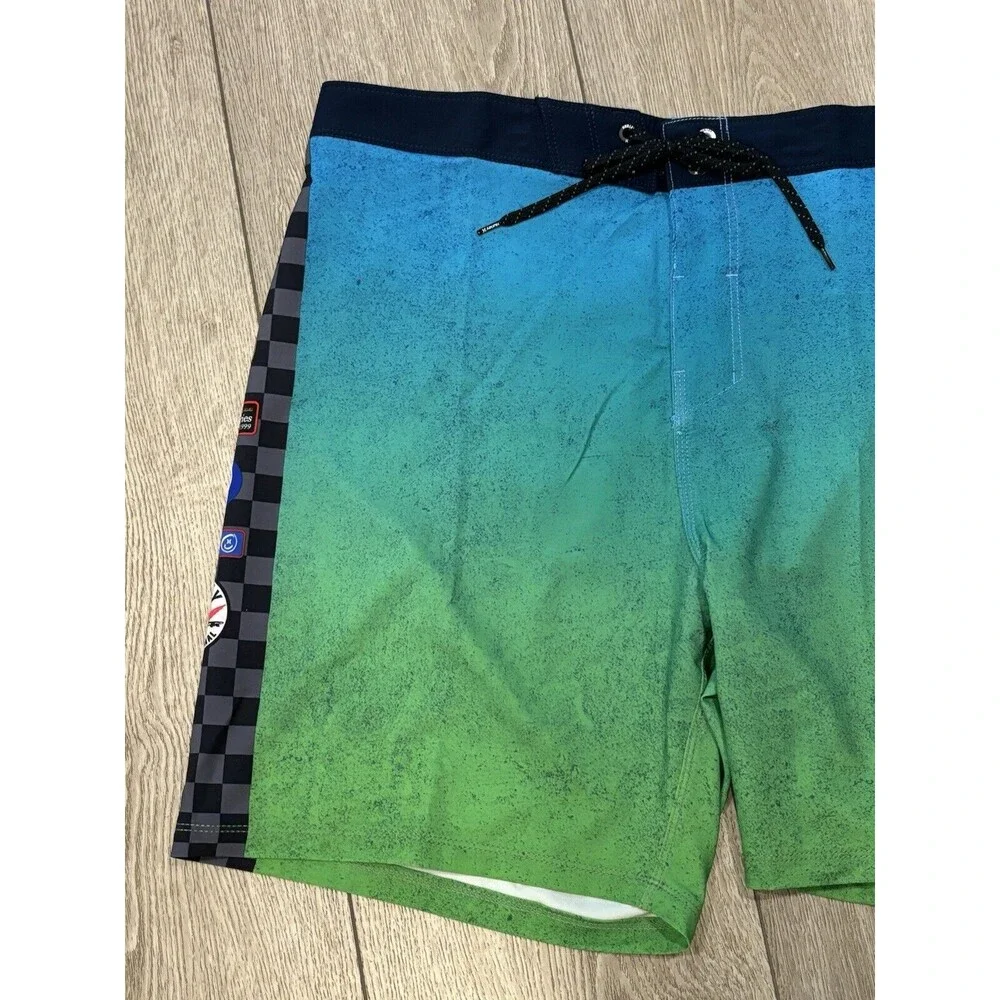 Hurley x Nascar Mens Phantom Eco‎ Nascar Racetrack Board Shorts Swim Size 36